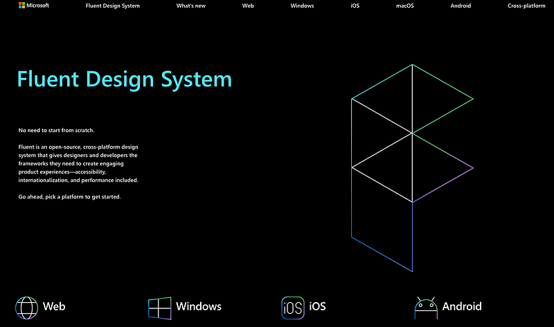 Microsoft Fluent Design elements showcased