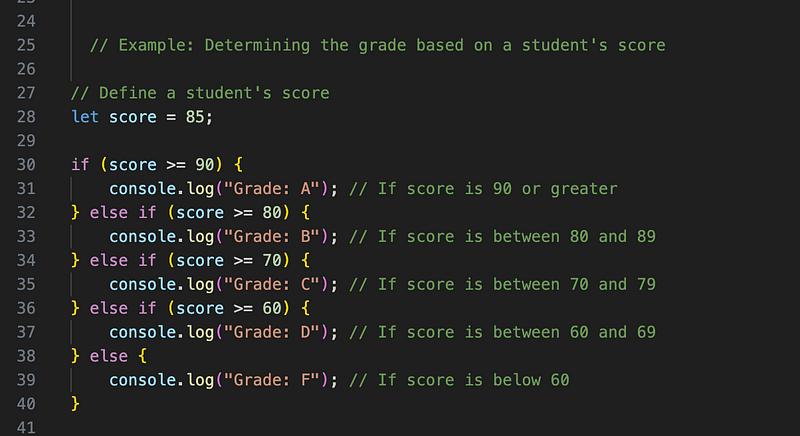 Grading System Example