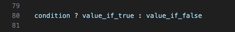 Ternary Operator Example