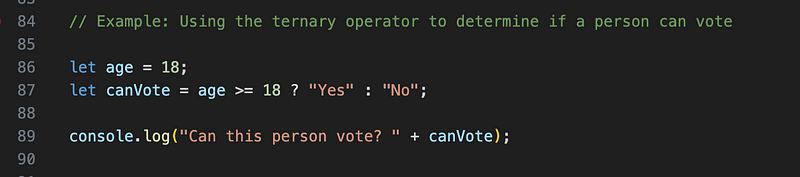 Voting Eligibility Example