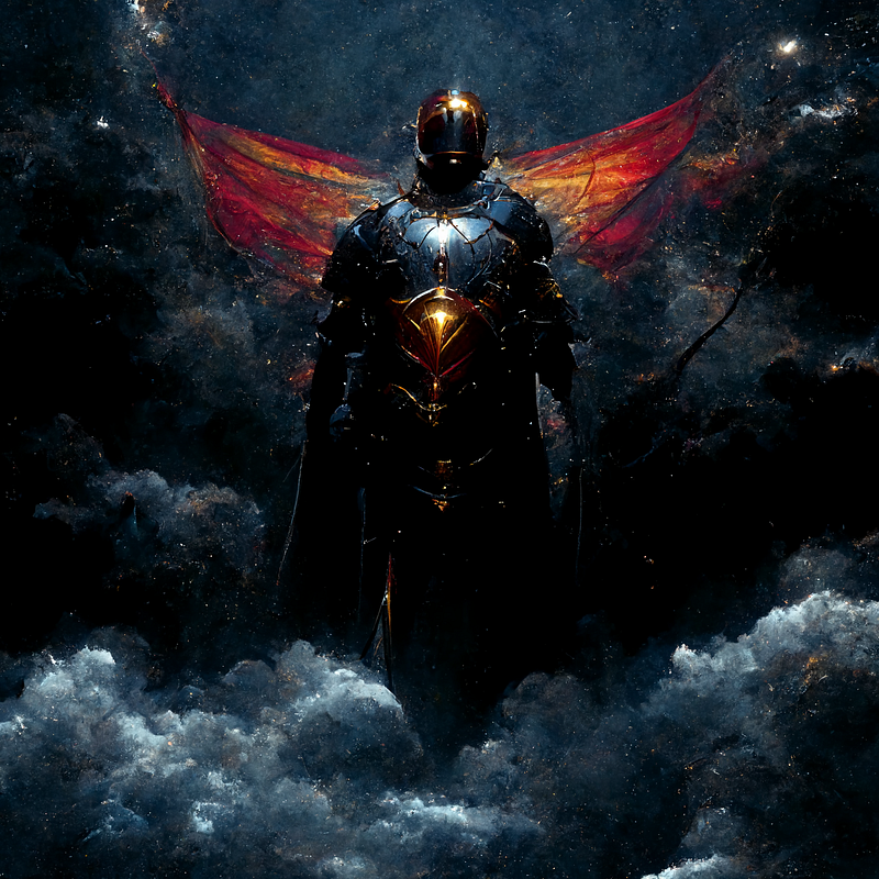 Upscaled AI-generated superhero artwork