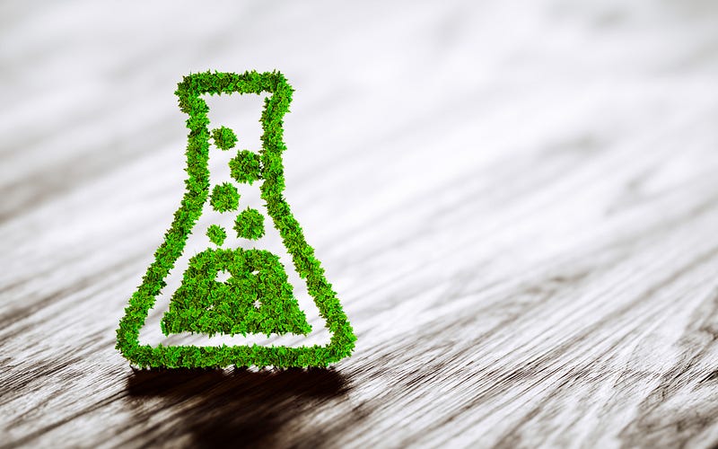 Infographic showcasing green chemistry principles