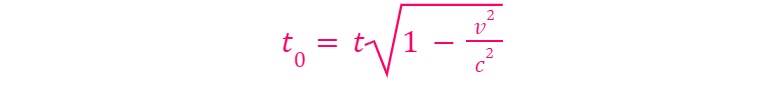 Time dilation formula in Special Relativity