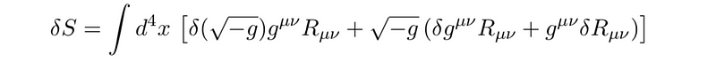 Variation of Action with Metric Change