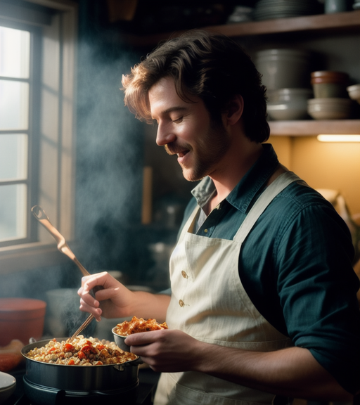 Singing while cooking makes it enjoyable