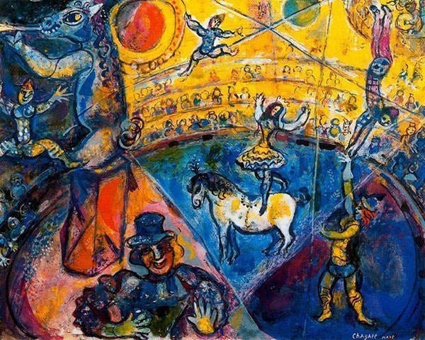 Circus Horse by Marc Chagall