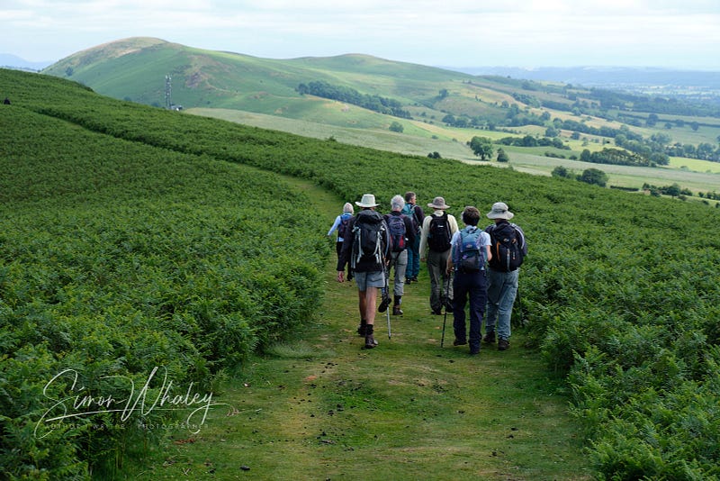 Walkers enjoying the Shropshire countryside