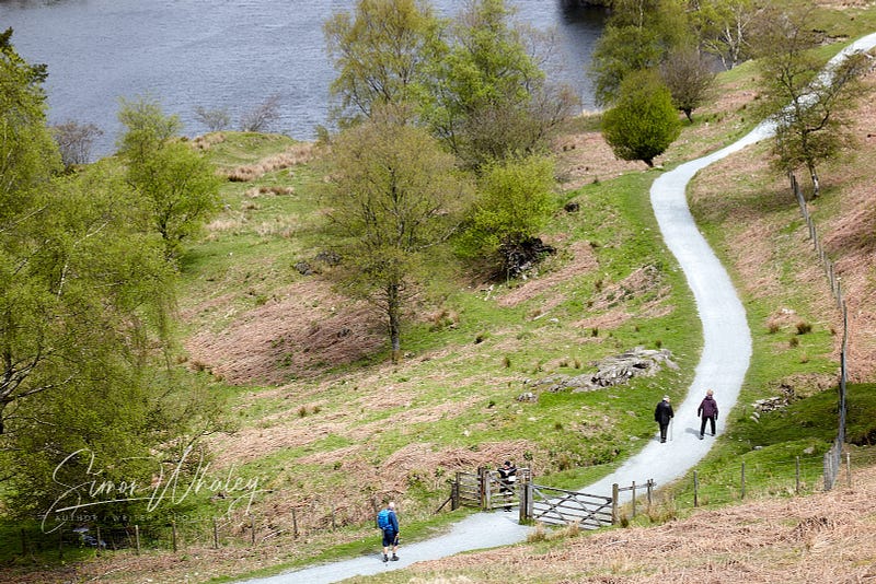 Individuals embarking on their daily strolls