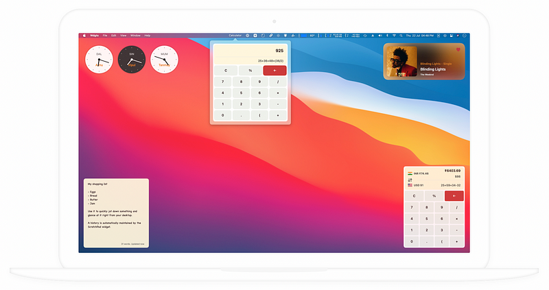 Enhanced widget functionality in macOS 13