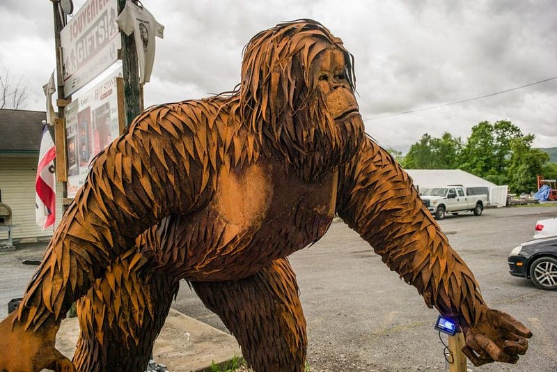 Bigfoot Statue in Whitehall, NY