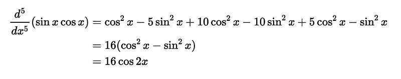 Fifth Derivative Calculation