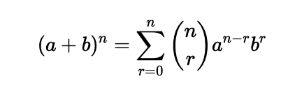 Alternative Binomial Expression