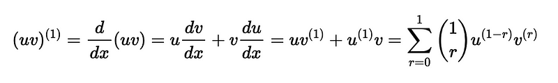 First Derivative Product Rule