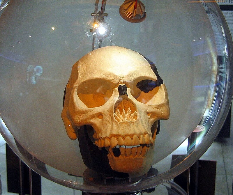 Artistic representation of the Piltdown Man