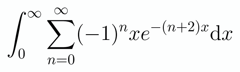 Reformulated integral expression