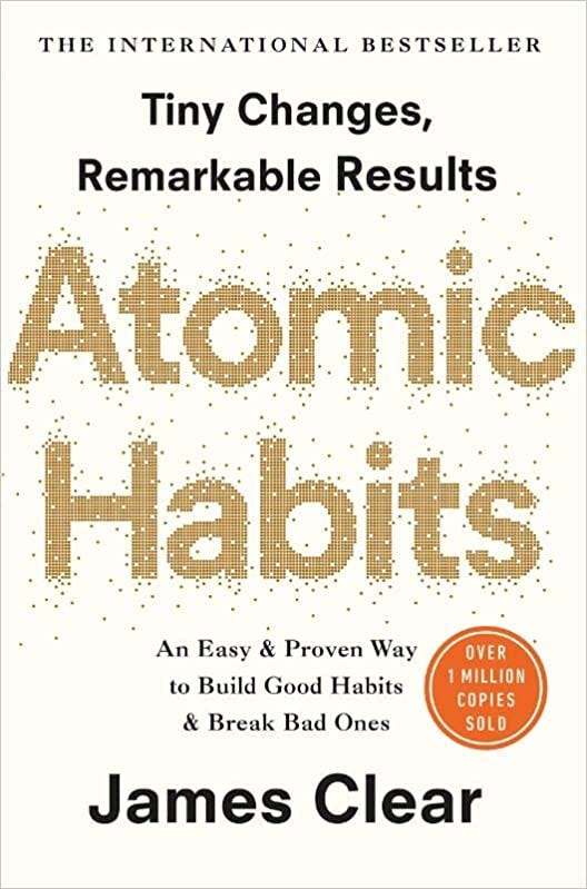 Book cover of Atomic Habits by James Clear