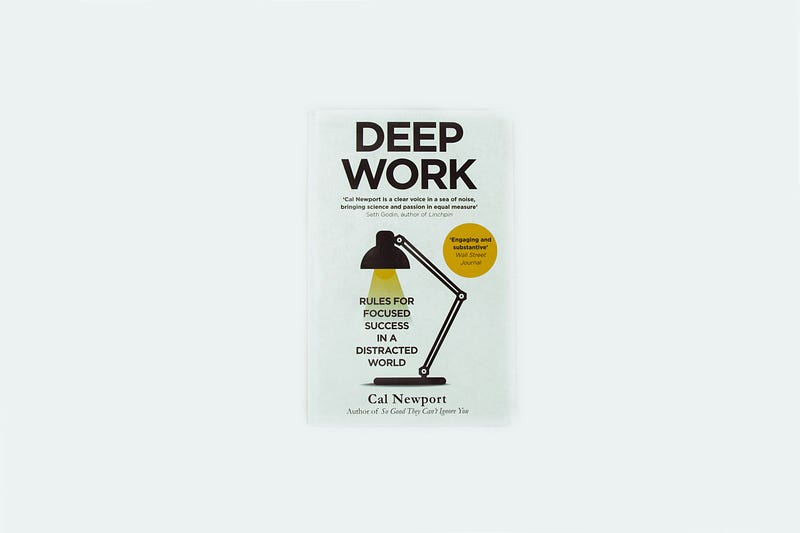 Book cover of Deep Work by Cal Newport